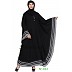 Arabian Kaftan- Black with checkered White stripes Arabian Kaftan- Black with checkered White stripes
